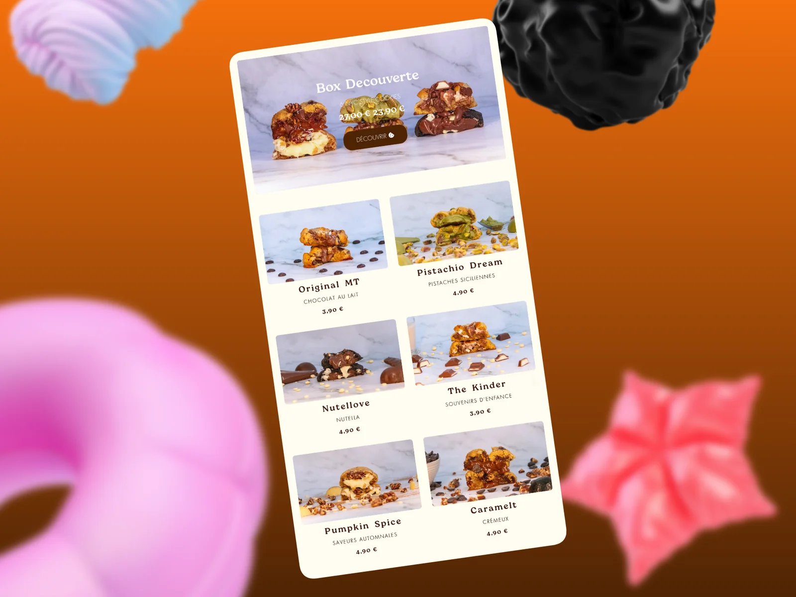 Création boutique e-commerce MT COOKIES cookies artisanaux Hazebrouck